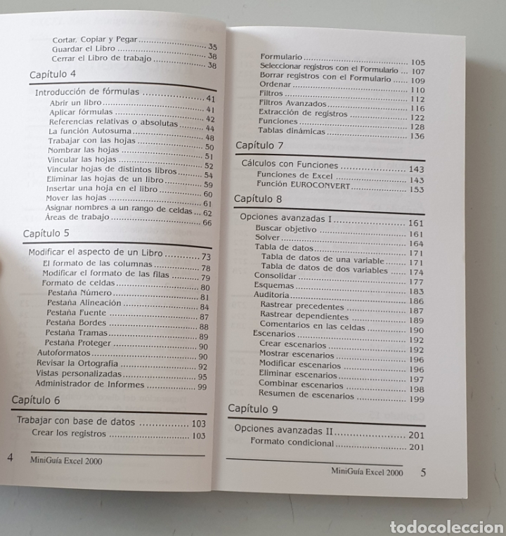 Libros de segunda mano: LIBRO DE INFORMATICA EXCEL 2000 MINI GUIA APRENDIZAJE RAPIDO (Inforbooks 2000) - Foto 6