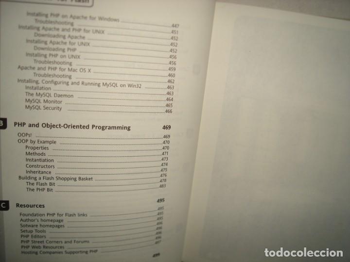 Libros de segunda mano: 23- INGL&Eacute;S - FOUNDATION. PHP FOR FLASH - STEVE WEBSTER - Foto 6
