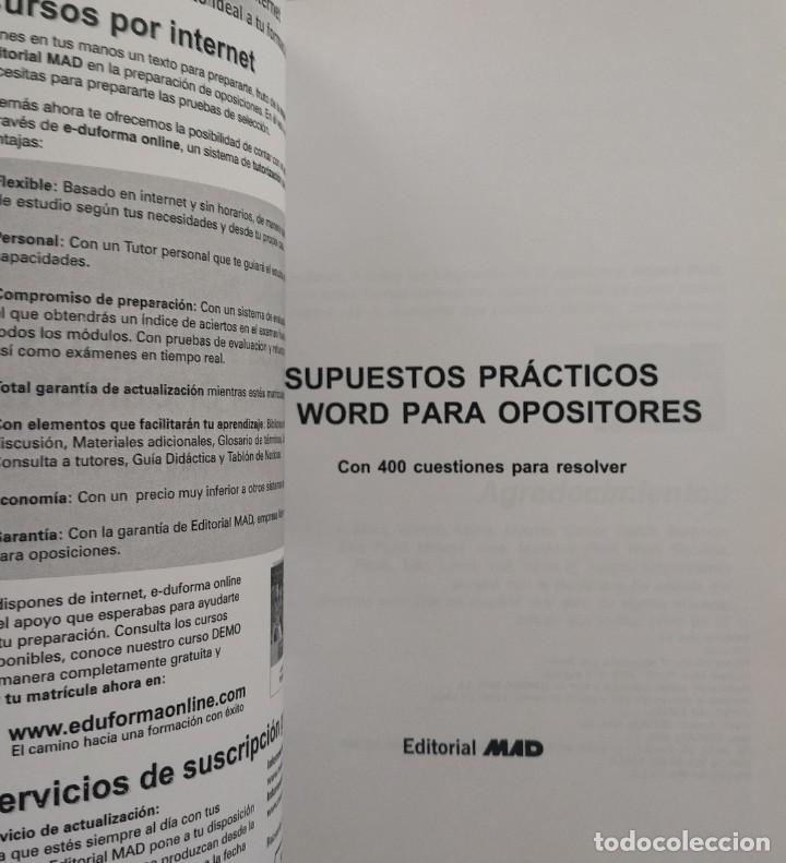Libros de segunda mano: Supuestos Pr&aacute;cticos de Word 2000 para opositores. Iv&aacute;n Rocha Freire. - Foto 3