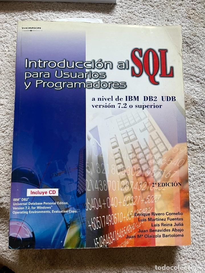 Libros de segunda mano: INTRODUCCION AL SQL PARA PROGRAMADORES Y USUARIOS. - Foto 1