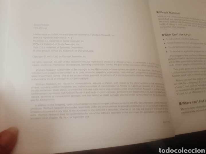 Libros de segunda mano: Mathlink referente guide ( Gu&iacute;a de referencia Mathlink) - Foto 6