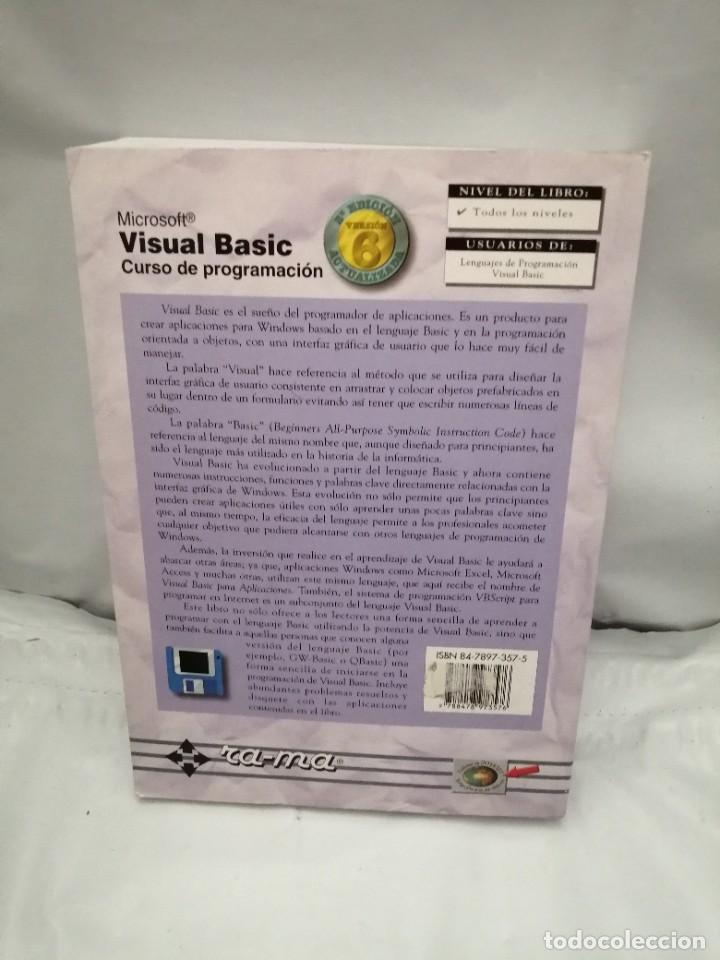 Libros de segunda mano: VISUAL BASIC: CURSO DE PROGRAMACI&Oacute;N (INCLUYE DISQUETE) - Foto 2