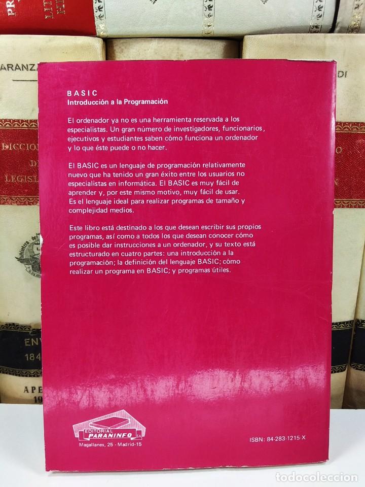 Libros de segunda mano: BASIC. Introducci&oacute;n a la programaci&oacute;n. LARR&Eacute;CH&Eacute;, J.C. A&ntilde;o 1984. ISBN: 842831215X. - Foto 3