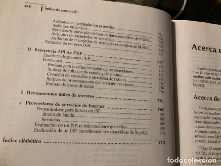 Libros de segunda mano: MYSQL - EDICION ESPECIAL - PAUL DUBOIS Prentice hall - Foto 4