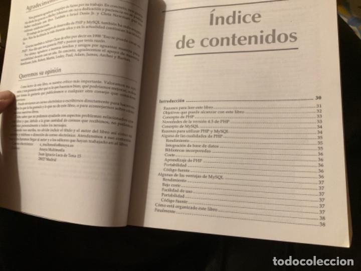 Libros de segunda mano: PROGRAMACI&Oacute;N, DESARROLLO WEB CON PHP Y MYSQL. ANAYA MULTIMEDIA, 2003 sin cd - Foto 2