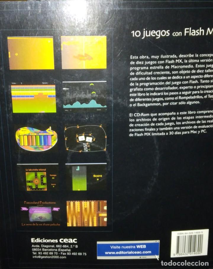 Libros de segunda mano: 10 JUEGOS CON FLASH MX, de Pascal Durand - Edit. CEAC (2006). Incluye CD ROM.. - Foto 2