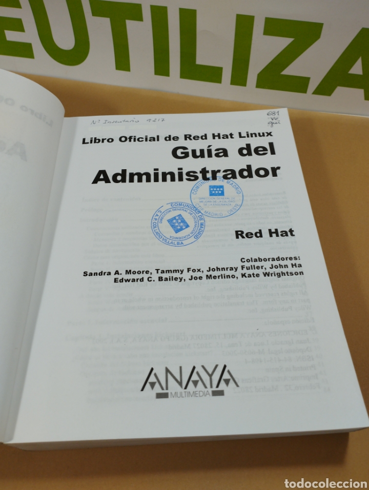 Libros de segunda mano: Gu&iacute;a del administrador. El libro oficial de red hay Linux. Anaya. - Foto 4
