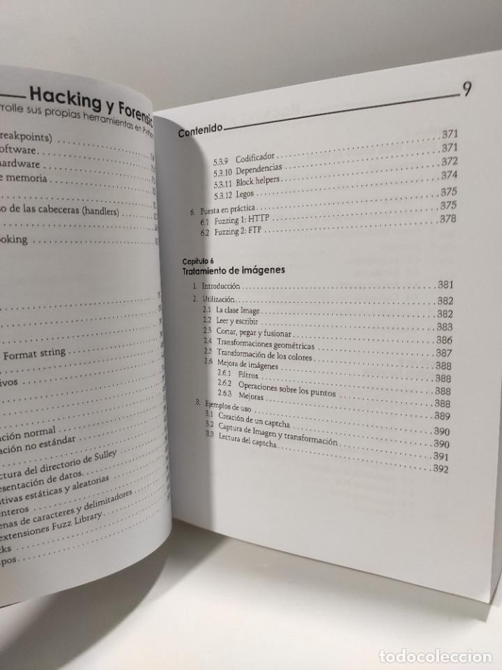 Libros de segunda mano: HACKING Y FORENSIC Desarrolle sus propias herramientas en Python - Foto 9
