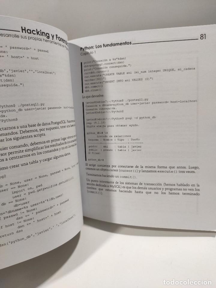 Libros de segunda mano: HACKING Y FORENSIC Desarrolle sus propias herramientas en Python - Foto 11