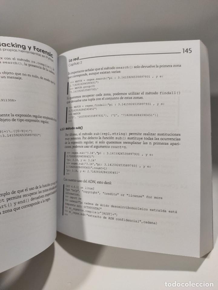 Libros de segunda mano: HACKING Y FORENSIC Desarrolle sus propias herramientas en Python - Foto 12