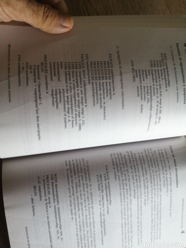Libros de segunda mano: Abstracci&oacute;n de datos (ejemplos en Ada) - Foto 5