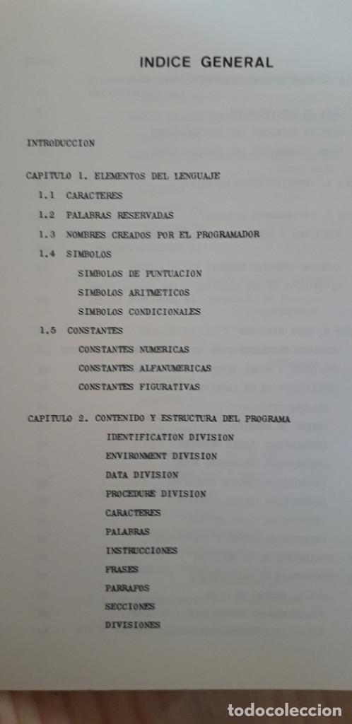 Libros de segunda mano: LENGUAJE DE PROGRAMACI&Oacute;N COBOL - J. ASTOR - Foto 2