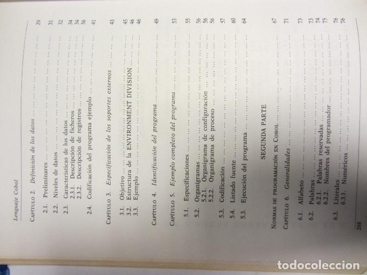 Libros de segunda mano: LENGUAJE COBOL. IGNACIO DEL CAMPO MART&Iacute;N. EDITORIAL CEDED 1985 - Foto 14
