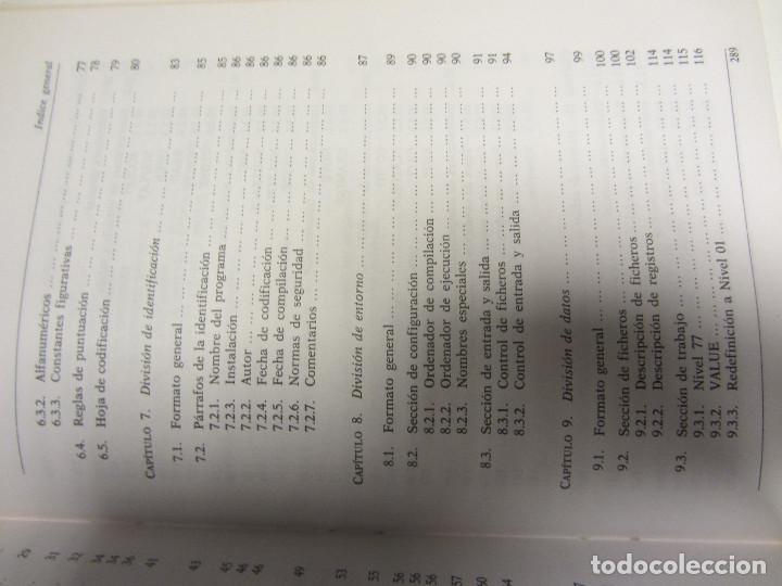 Libros de segunda mano: LENGUAJE COBOL. IGNACIO DEL CAMPO MART&Iacute;N. EDITORIAL CEDED 1985 - Foto 15