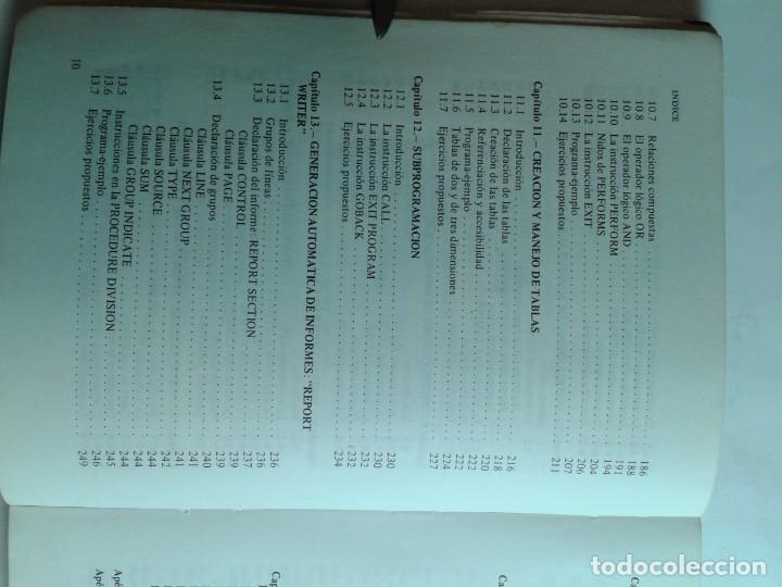 Libros de segunda mano: PROGRAMACI&Oacute;N CON EL LENGUAJE COBOL 1987 CARLOS GAL&Aacute;N PASCUAL 7&ordf; ED. PARANINFO - Foto 6