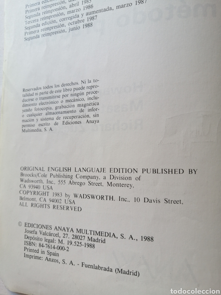 Libros de segunda mano: Programaci&oacute;n en Basic. Un m&eacute;todo pr&aacute;ctico. Anaya Multimedia 1988 - Foto 2