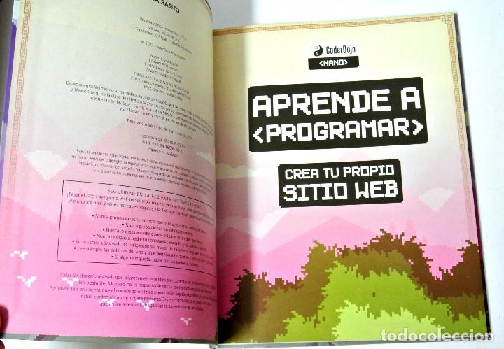 Libros de segunda mano: Libro: Aprende a programar, Crea tu propio sitio web, Coder Dojo 2016, ISBN 9788416665402 - Foto 2