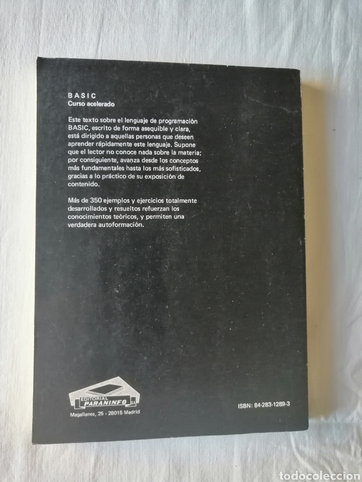 Libros de segunda mano: Basic curso acelerado. Claude J. DeRossi. 1985. Paraninfo - Foto 2