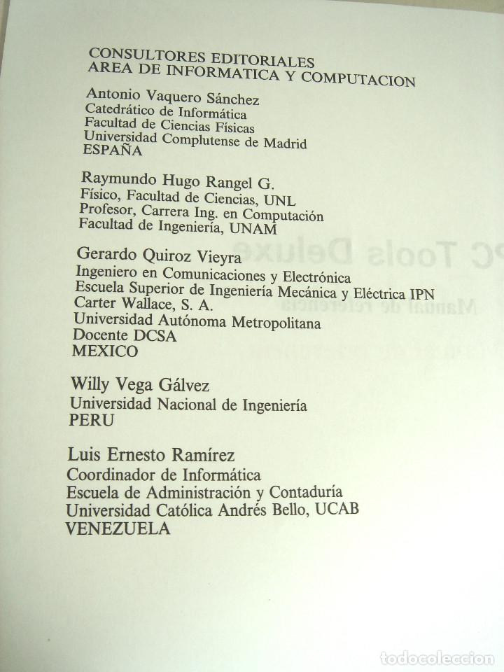 Libros de segunda mano: PC TOOLS DELUXE-MANUAL DE REFERENCIA -HY BENDER-LIBRO IFORMATICA INCLUYE VERSION 6-DE LUXE - Foto 5