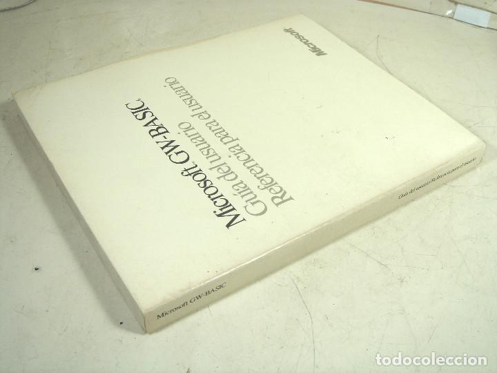 Libros de segunda mano: MICROSOFT GW BASIC-GUIA REFERENCIA DEL USUARIO -LIBRO IFORMATICA-D BASE 2 3 - Foto 4