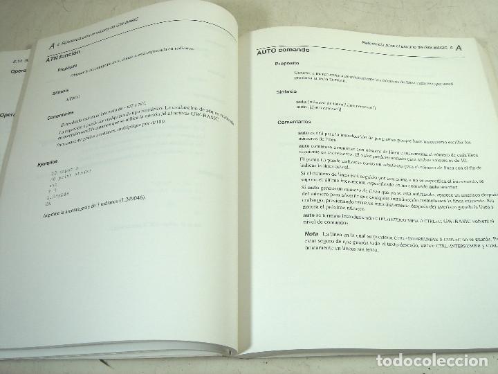 Libros de segunda mano: MICROSOFT GW BASIC-GUIA REFERENCIA DEL USUARIO -LIBRO IFORMATICA-D BASE 2 3 - Foto 8