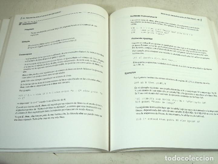 Libros de segunda mano: MICROSOFT GW BASIC-GUIA REFERENCIA DEL USUARIO -LIBRO IFORMATICA-D BASE 2 3 - Foto 9