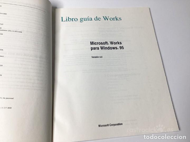 Libros de segunda mano: Libro gu&iacute;a de Works Microsoft Works para Windows 95 - Foto 6