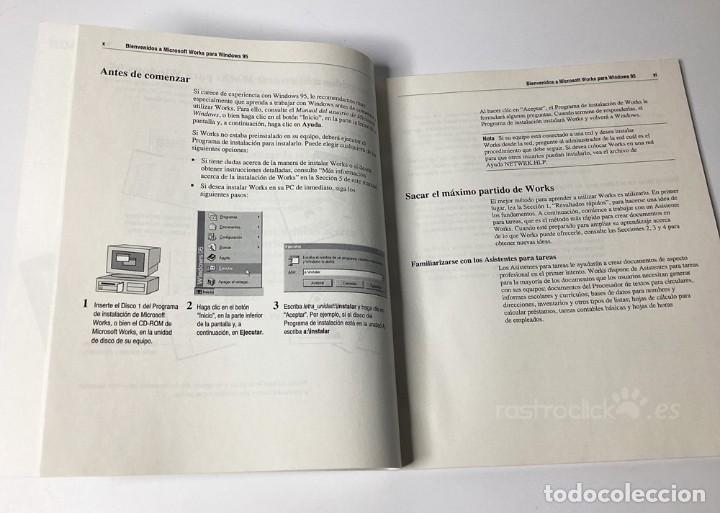 Libros de segunda mano: Libro gu&iacute;a de Works Microsoft Works para Windows 95 - Foto 7
