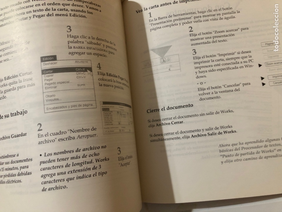 Libros de segunda mano: Manual del usuario e introducci&oacute;n MICROSOFT WORKS - Foto 3