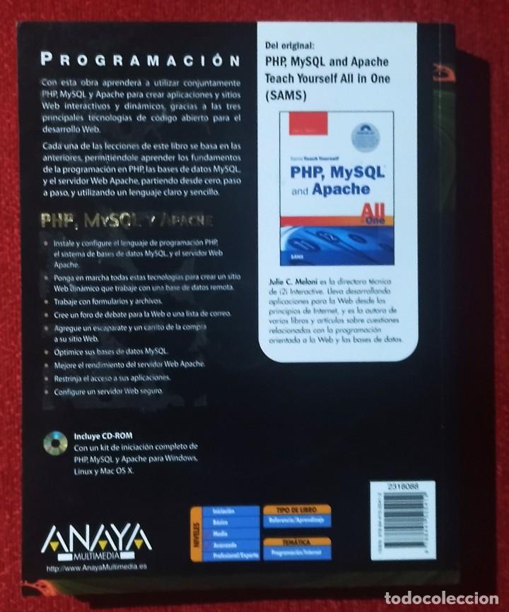 Libros de segunda mano: Programaci&oacute;n PHP, MySQL Y APACHE. Julie C. Meloni. Muy buen estado. - Foto 3