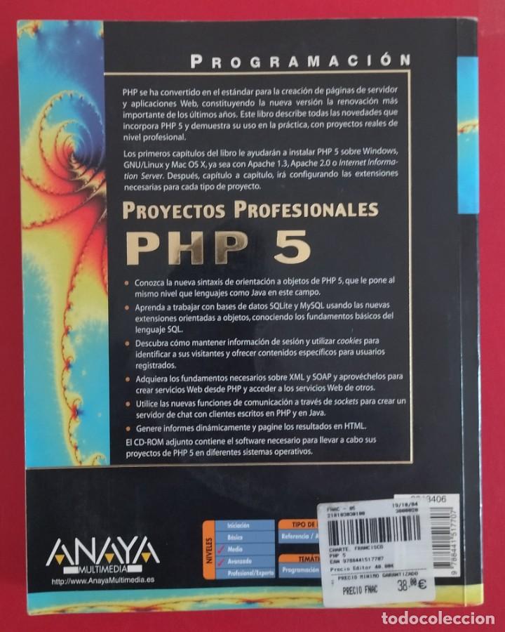 Libros de segunda mano: Programaci&oacute;n PHP 5. Proyectos Profesionales. Francisco Charte Ojeda. 2004. - Foto 2