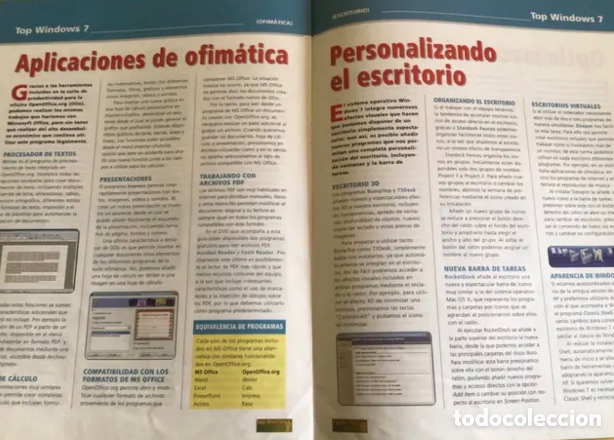 Libros de segunda mano: APLICACIONES PARA WINDOWS 7. TOP WIN - Foto 6