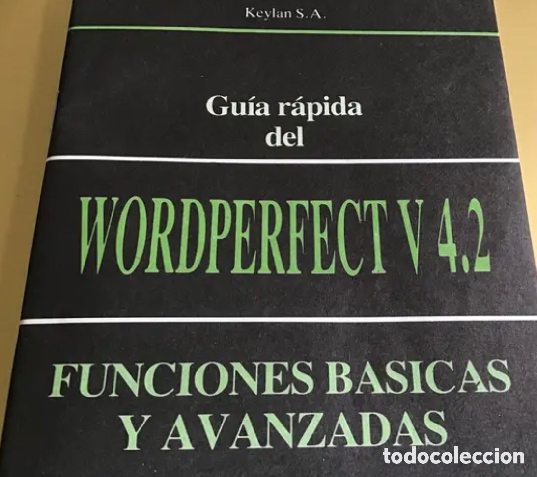 Libros de segunda mano: GU&Iacute;A R&Aacute;PIDA WORDPERFECT V 4.2 - Foto 1