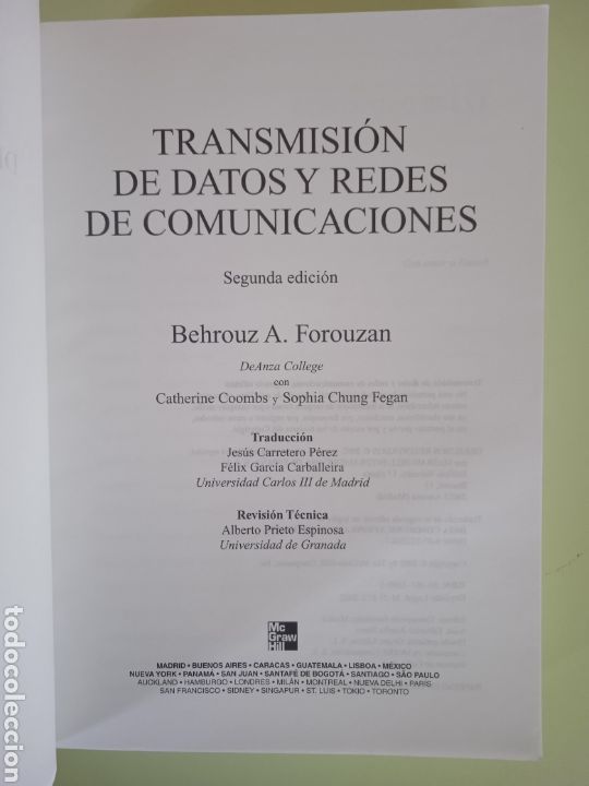 Libros de segunda mano: Transmisi&oacute;n de Datos y Redes de Comunicaci&oacute;n. Behrouz A. Forouzan. - Foto 2