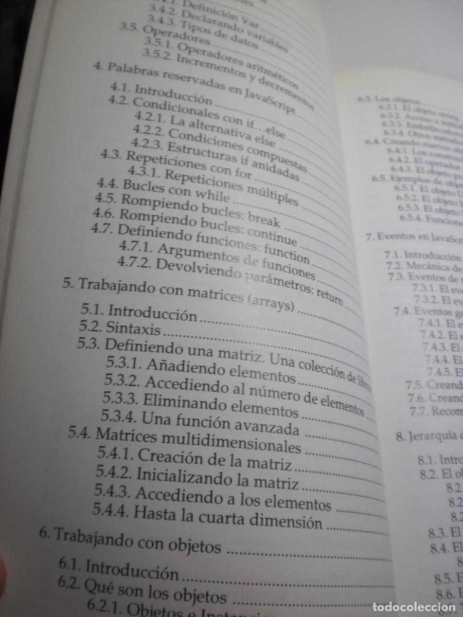 Libros de segunda mano: programaci&oacute;n en java script. &oacute;scar gonz&aacute;lez. anaya 1997 205 p&aacute;g (buen estado, leer) - Foto 4