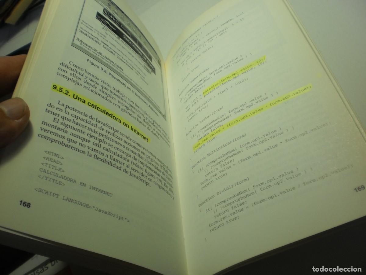 Libros de segunda mano: programaci&oacute;n en java script. &oacute;scar gonz&aacute;lez. anaya 1997 205 p&aacute;g (buen estado, leer) - Foto 7