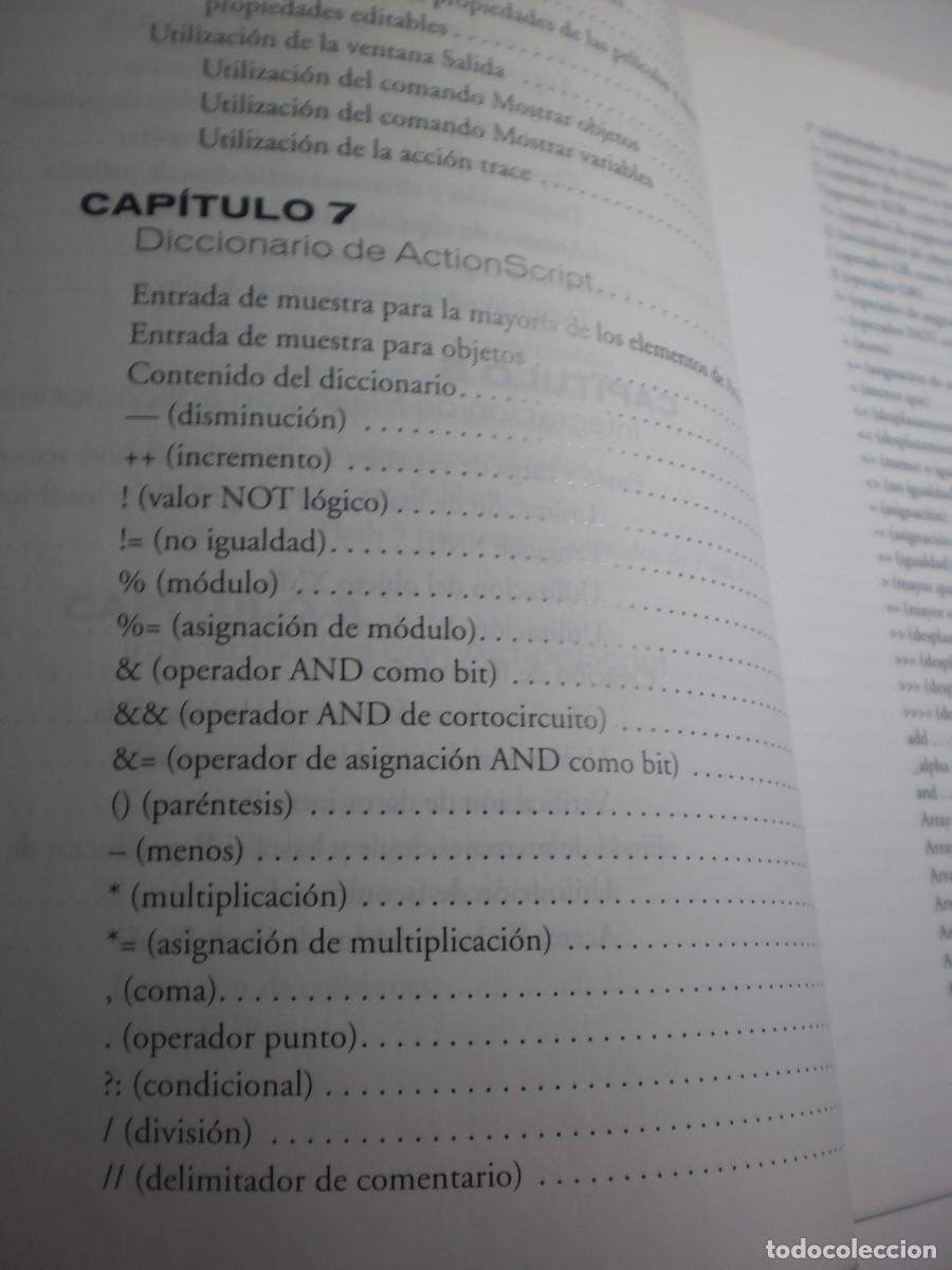 Libros de segunda mano: macromedia flash 5. gu&iacute;a de consulta de action script. macromedia 2000. 445 p&aacute;g (buen estado) - Foto 5