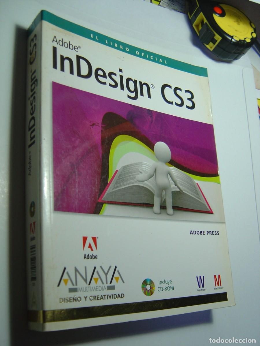 Libros de segunda mano: adobe InDesign CS3. anaya 2007 416 p&aacute;g con CD / disco (buen estado) - Foto 1