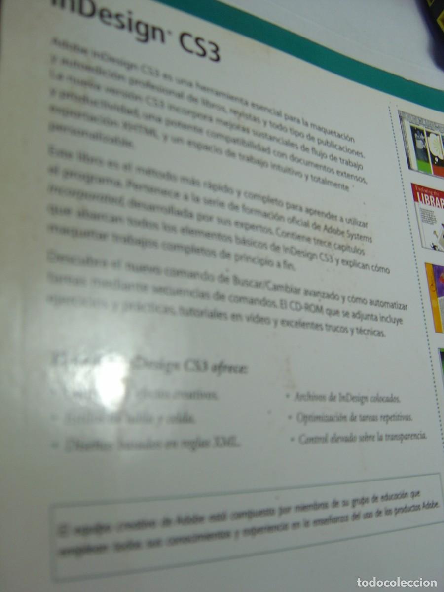 Libros de segunda mano: adobe InDesign CS3. anaya 2007 416 p&aacute;g con CD / disco (buen estado) - Foto 2