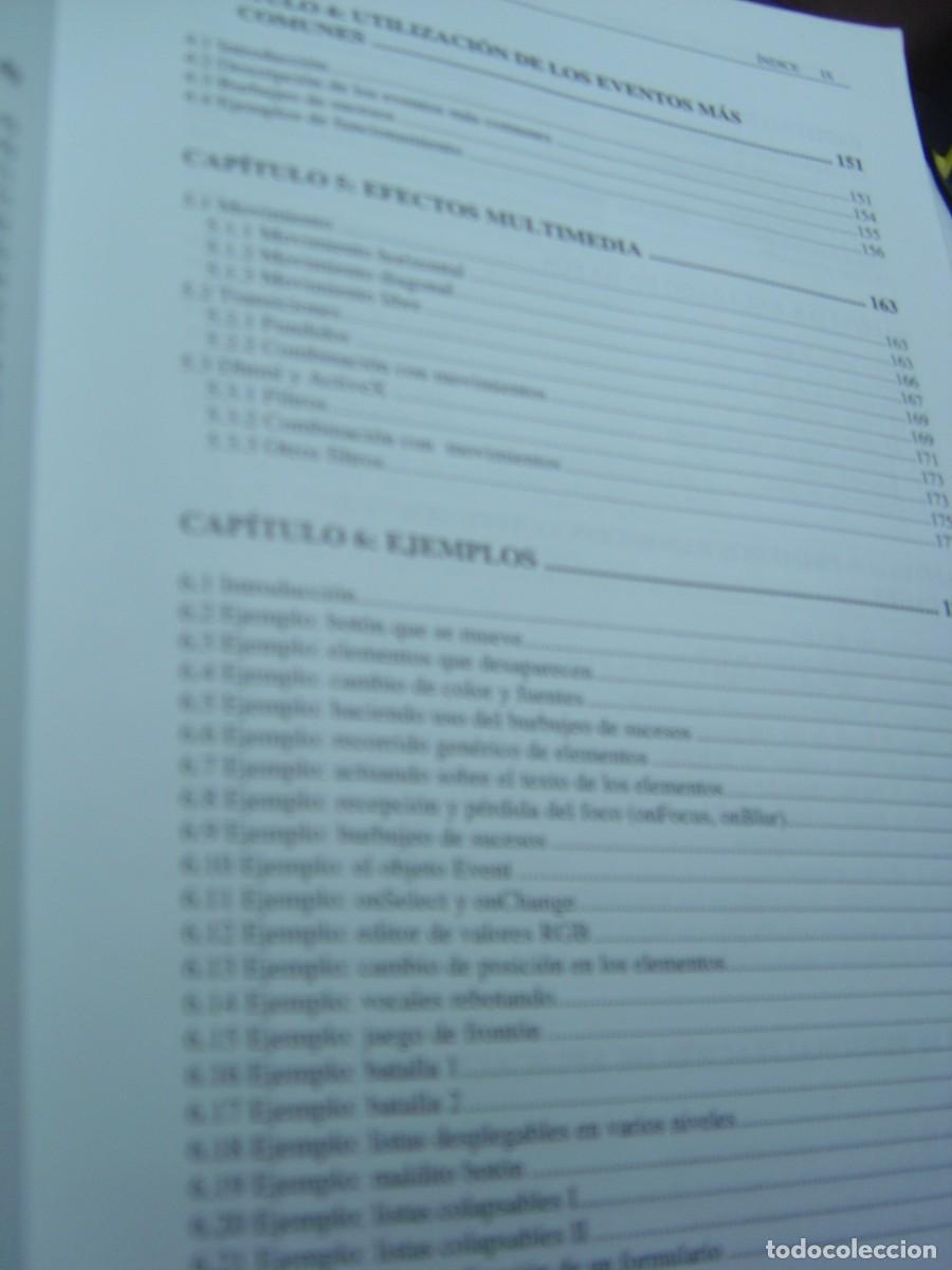 Libros de segunda mano: HTML Din&aacute;mico, ASP y JavaScript (con ejemplos) VVAA. ra-ma 1999 511 p. y diskete (buen estado) - Foto 5