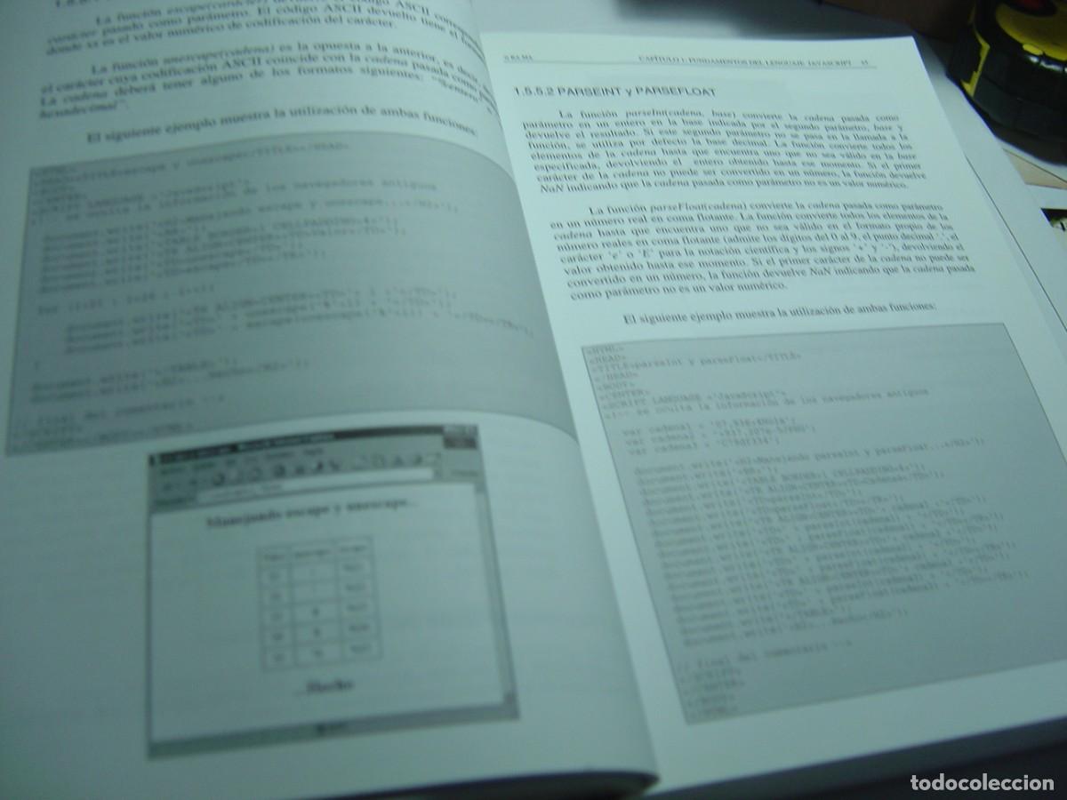 Libros de segunda mano: HTML Din&aacute;mico, ASP y JavaScript (con ejemplos) VVAA. ra-ma 1999 511 p. y diskete (buen estado) - Foto 9