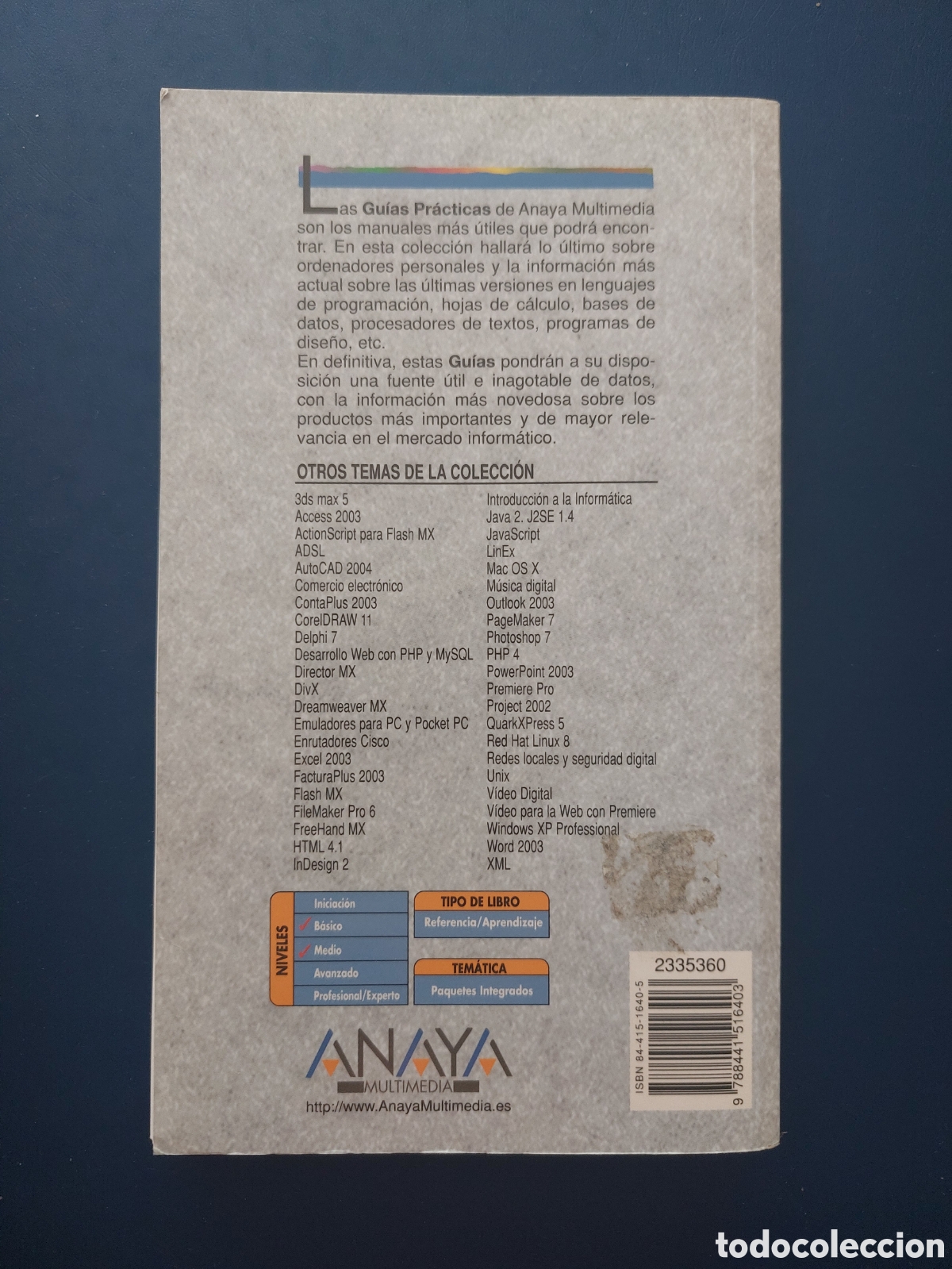 Libros de segunda mano: MICROSOFT OFFICE 2003 # ANAYA MULTIMEDIA # 2004 - Foto 2