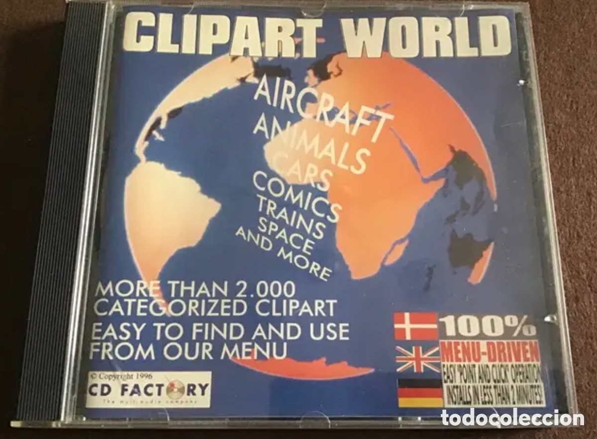 Libros de segunda mano: Disco CD-ROM. CLIPART WORLD. CD FACTORY - Foto 1