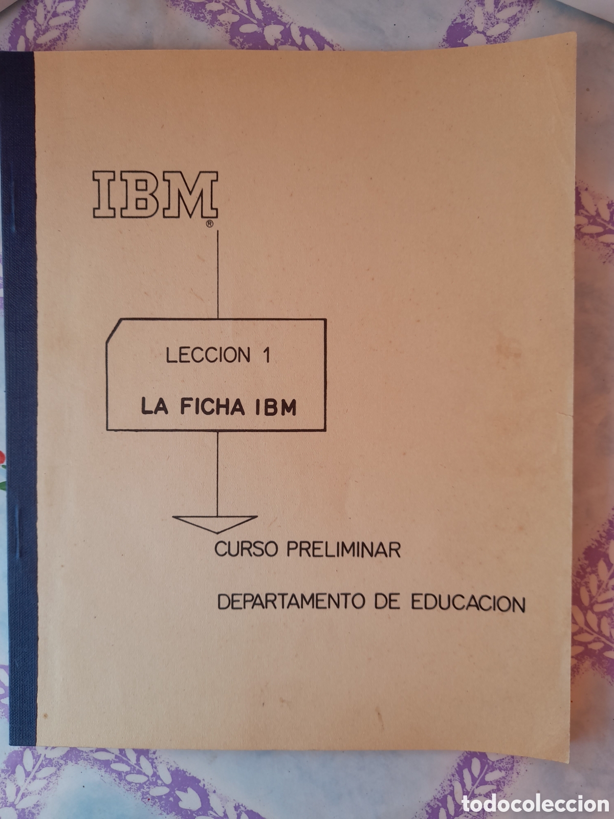 Libros de segunda mano: ANTIGUO CURSO IBM LECCION 1 LA FICHA IBM - Foto 2