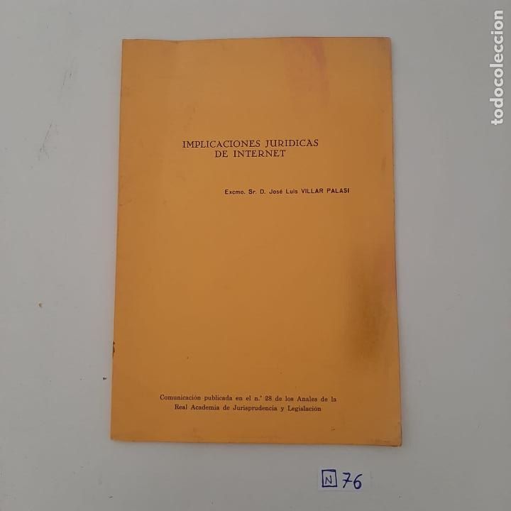 Libros de segunda mano: Implicaciones jur&iacute;dicas de Internet - Foto 1