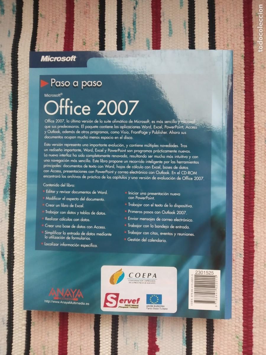 Libros de segunda mano: OFFICE 2007 PASO A PASO - MICROSOFT - CON CD - Foto 4