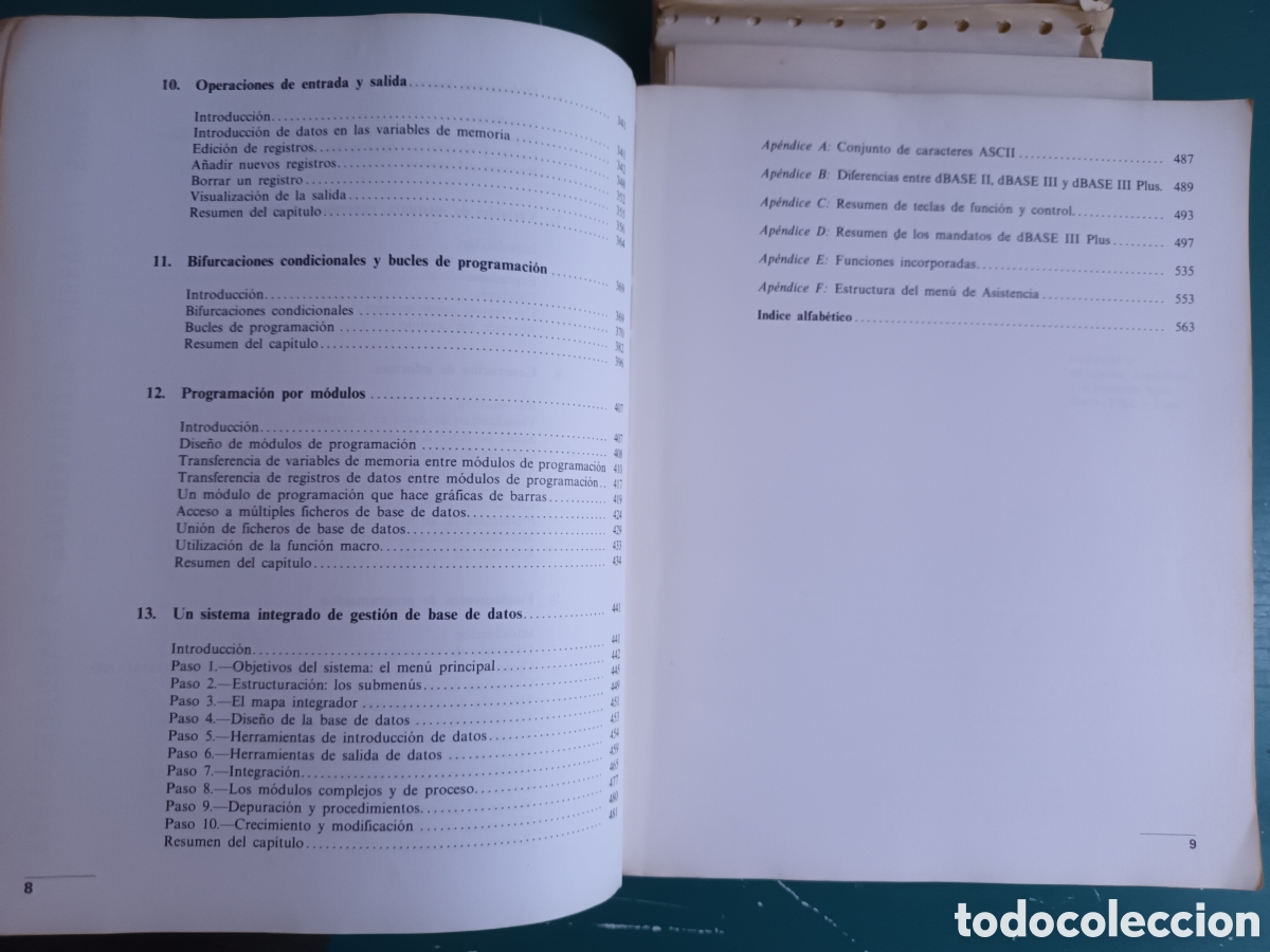 Libros de segunda mano: dBASE III Plus. Gu&iacute;a del Programador. George Tsu-der Chou. 1988 - Foto 5