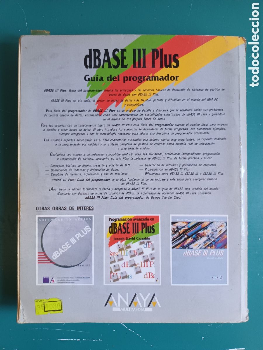 Libros de segunda mano: dBASE III Plus. Gu&iacute;a del Programador. George Tsu-der Chou. 1988 - Foto 11