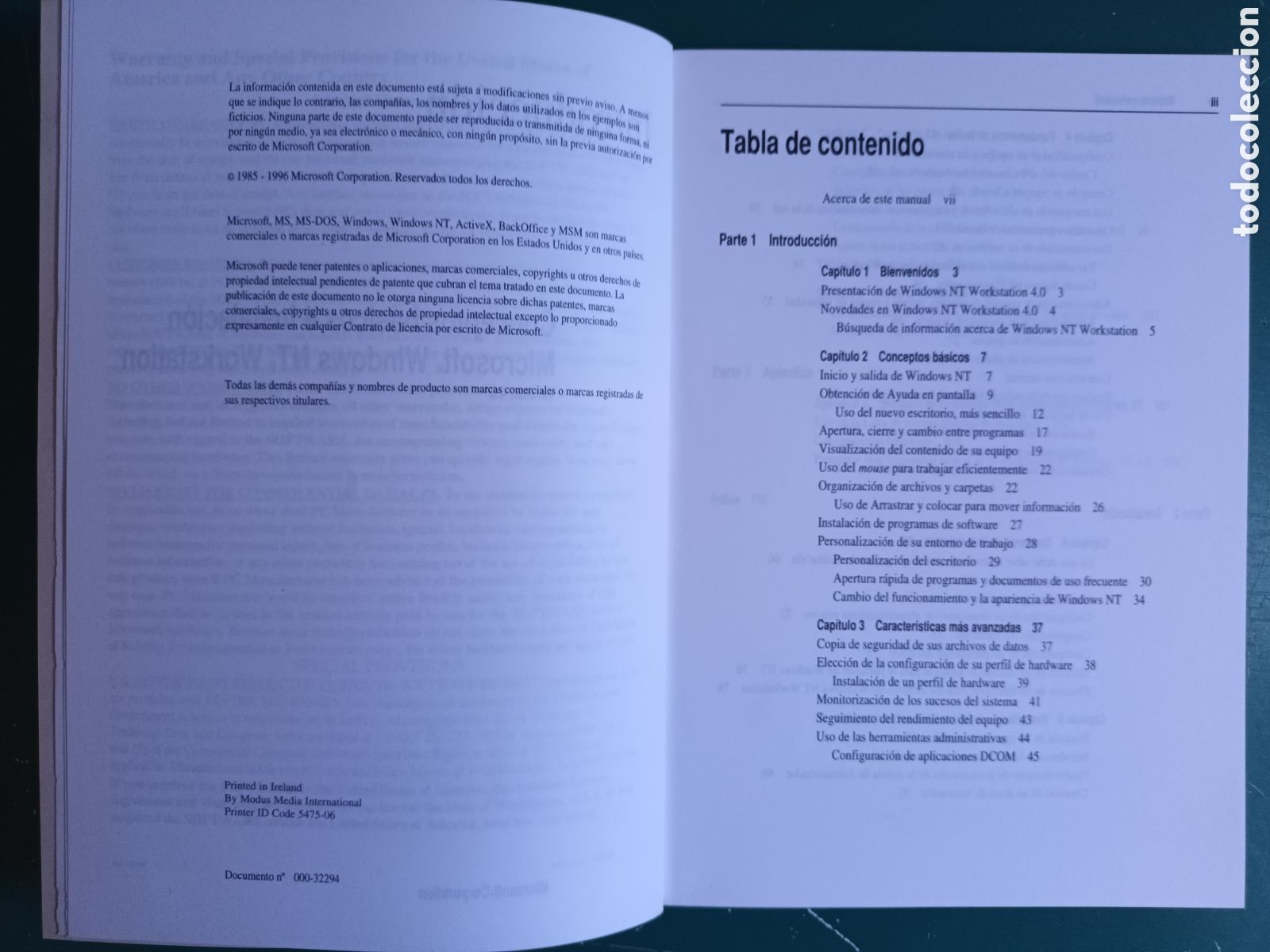 Libros de segunda mano: Conceptos b&aacute;sicos e instalaci&oacute;n. Microsoft WindowsNT Workstation. Certificate of Authenticity. DELL - Foto 2