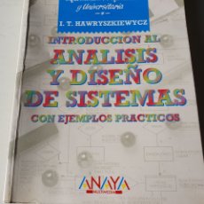 Libros de segunda mano: ANALISIS Y DISEÑOS DE SISTEMAS ANAYA ISBN 9788476142592. Lote 376448504